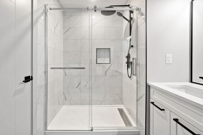 Luxury Shower with Glass Walls